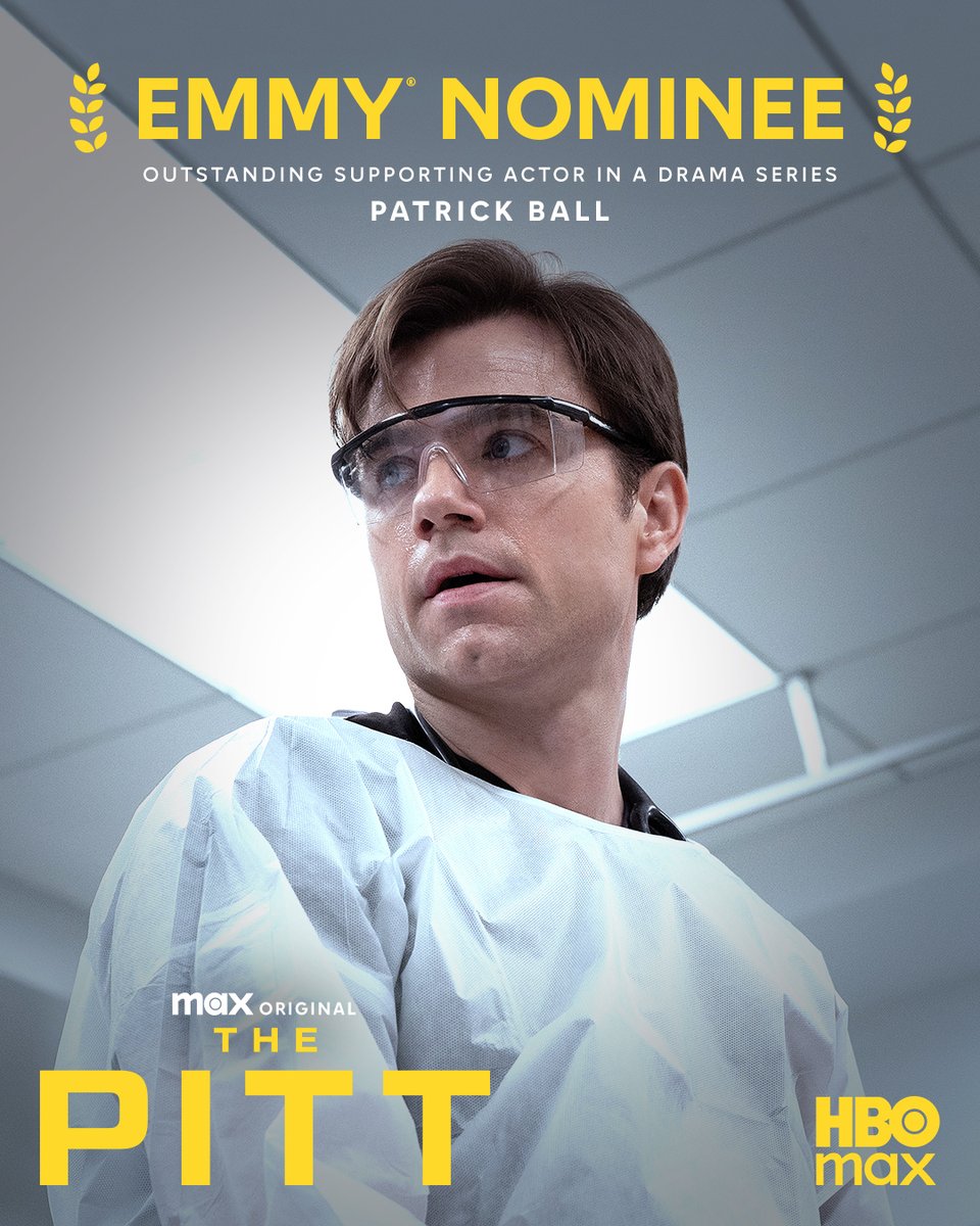 hbomax's tweet photo. The prodigal son. #PatrickBall #ThePitt #Emmys https://t.co/hkowuwlDKT