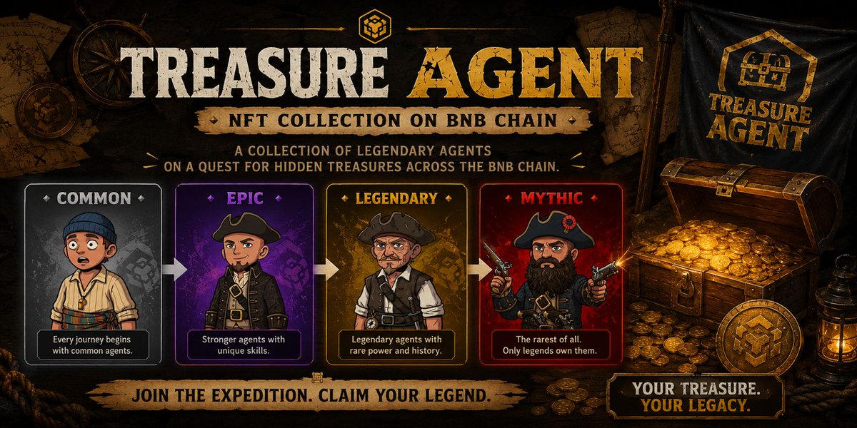 _treasureagent's tweet photo. After years of exploring the depths of the ocean, we, the Treasure Hunter Agent Team, have finally discovered something truly valuable deep in the vast, dark depths of the ocean. We discovered a legendary pirate ship long lost in the depths of the ocean, and we discovered the pirates' hidden treasure within! 🏴‍☠️🌊
 This secret chest has just been cracked open, and the identities of the internationally wanted Pirates will soon be revealed one by one. Each character has unique tactics, a very high bounty, and is sought after by many international pirate hunters! 🏴‍☠️🌊

 Prepare yourselves to secure the fugitives with the highest bounties.
 Wait for the next update from us!
#BNB #TREASUREHUNTER #NFT