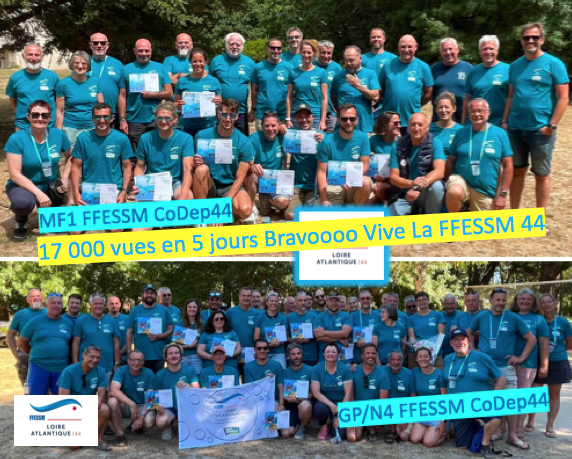 NGouello's tweet photo. 17 000 MERCIIIIIIII
Explosion des compteurs pour le CODEP 44
17k vues pour nos MF1 (la formation)
17k vues pour nos GP/N4 (l'encadrement)
Merci pr votre soutien à nos bénévoles de Loire-Atlantique
Vive la FFESSM, vive la FFESSM 44 !
#NadineGouello Présidente #FFESSM44 #Plongee https://t.co/RL4ZWU0BaB