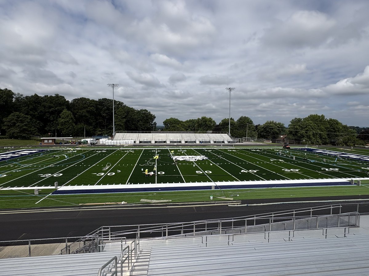 DtownWildcats's tweet photo. Our new turf is coming together and we can’t wait to see Wildcat Athletics back in action this fall! https://t.co/aN0bVPJBo3