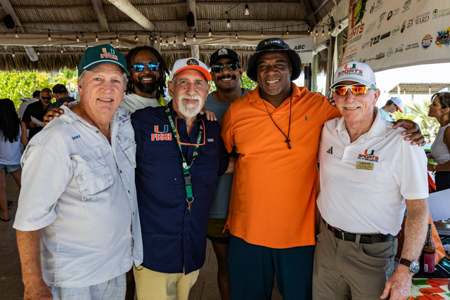 UM_alumni's tweet photo. Three days of Canes spirit in the Keys. 🧡💚

Recently, the UM Sports Hall of Fame & Museum 2026 Fan Fest and Celebrity Fishing Tournament brought alumni, fans, families, anglers, Hall of Famers, and special guests together in Islamorada for an unforgettable weekend of connection, celebration, and friendly competition.

Randal Hill, B.G.S. ’91, served as celebrity host alongside fellow Canes legends Mike Rumph, B.L.A. ’03; honorary alumnus Jimmy Johnson; Mark Richt, B.B.A. ’82; Brett Romberg, B.B.A. ’02; J.D. Arteaga, B.A. ’03; Duane Starks, B.L.A. ’05; Javy Rodriguez, B.L.A. ’11; and Greg Mark, B.S.C. ’90. 

Together with alumni, friends, and supporters, they helped make this year’s tournament an unforgettable weekend in Islamorada.

#UMAlumni #UMAA #CanesCommunity #GoCanes #ItsAllAboutTheU