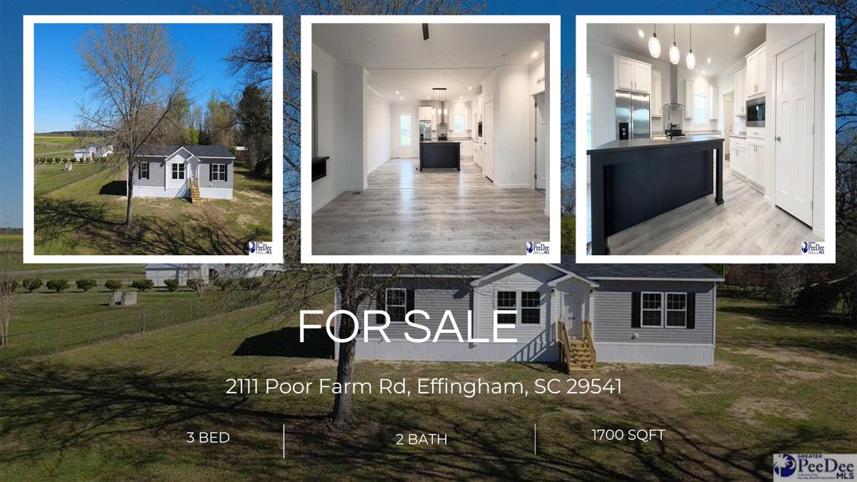 Jason_Caulder's tweet photo. Experience the perfect balance of modern comfort and peaceful country living just outside of Florence. 🏡

This brand-new 3-bedroom, 2-bathroom home offers 1,700 square feet of thoughtfully designed space situated on a generous 1.20-acre lot. Priced at $239,900 🏡 https://t.co/cAeznxyvWh