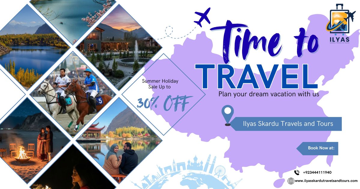 ilyastours's tweet photo. Discover the breathtaking beauty of Skardu &amp; Gilgit-Baltistan with Ilyas Skardu Travels &amp; Tours. Adventure, nature, and unforgettable memories await!

🎉 Summer Offers Available
📞 +92 344 4111940 | +92 355 4447522
🌐 https://t.co/ZUtPolHyIA

#TimeToTravel #Skardu #TravelPakistan https://t.co/TcKQRHlDQh