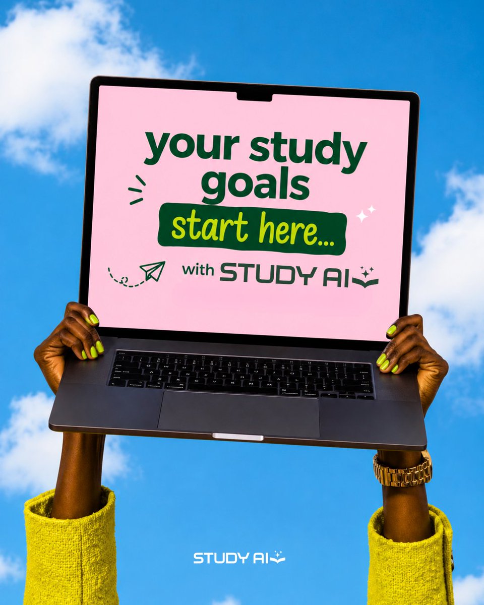 StudyAIHQ's tweet photo. Whatever your academic goal is, we'rehere to help you get there.

Study smarter, stayconsistent, and let Study AI be your learning companion every step of the way.

🔗 https://t.co/AWZ06G0euy https://t.co/GG2Hb5MNt3