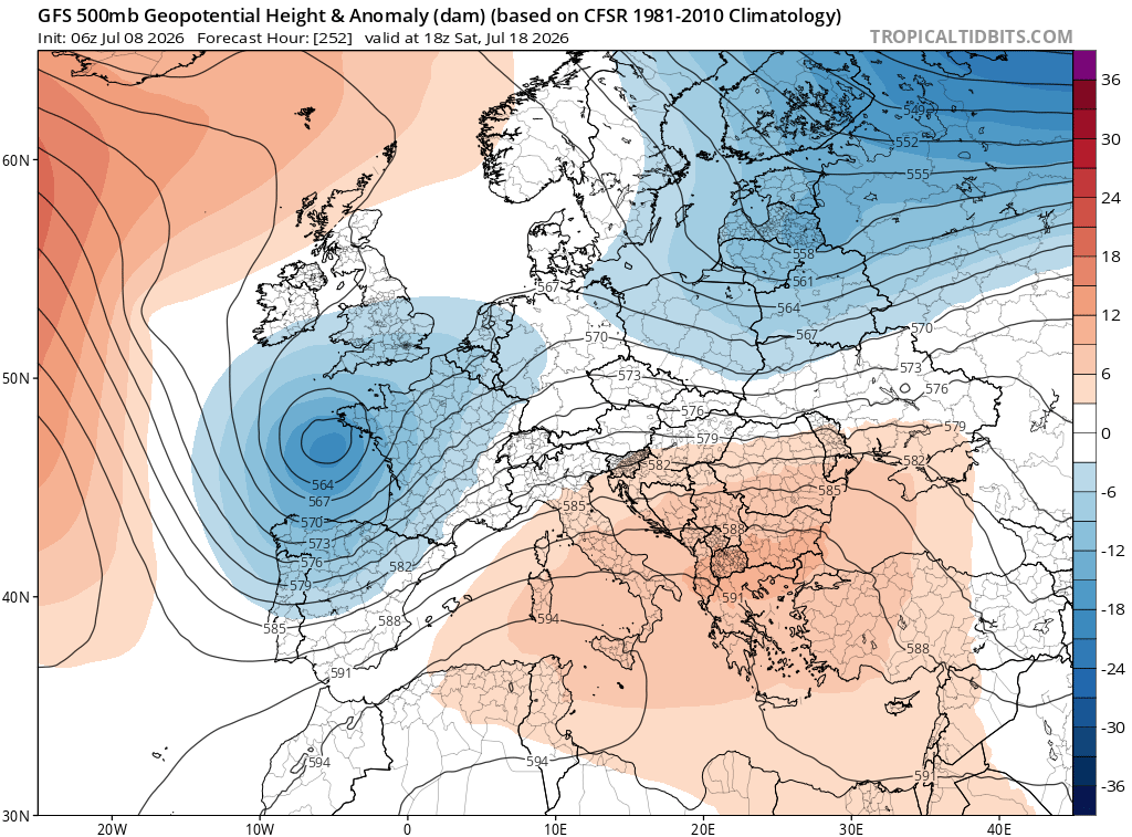 alexmegapc's tweet photo. Aquesta és l'esperança a més de 200h, és a dir com els meteogrames comencen a insinuar a partir del 17 de juliol cap endavant respiraríem, de moment rostida per dies. #meteo https://t.co/8aSiA1dG08