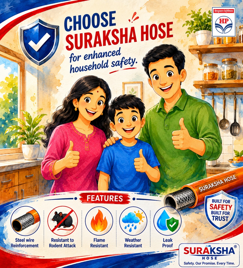 bbnrlpgro's tweet photo. 🏡 Your Family's Safety Starts with the Right Choice.

Every meal begins with a safe LPG connection.Upgrade to HP Gas Suraksha Hose for enhanced protection against leaks,flames,weather and rodent damage—so your loved ones stay safe every day

#HPGas #SurakshaHose @HPCL @HPGAS_HQO https://t.co/Mbf0w1PWgT