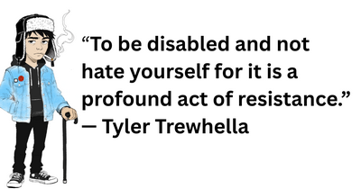 ChronicBoned's tweet photo. A Colour line drawing of Tyler Trewhella, founder of Cripple Punk Tyler, Rest in power.  I highly recommend you check out his page and start here: https://t.co/HGkyvsVtNW 
#CripplePunk #Cpunk #Disabilitypride #ChronicIllness #Chronicpain #DisabledLife https://t.co/ojTQNKxTXV