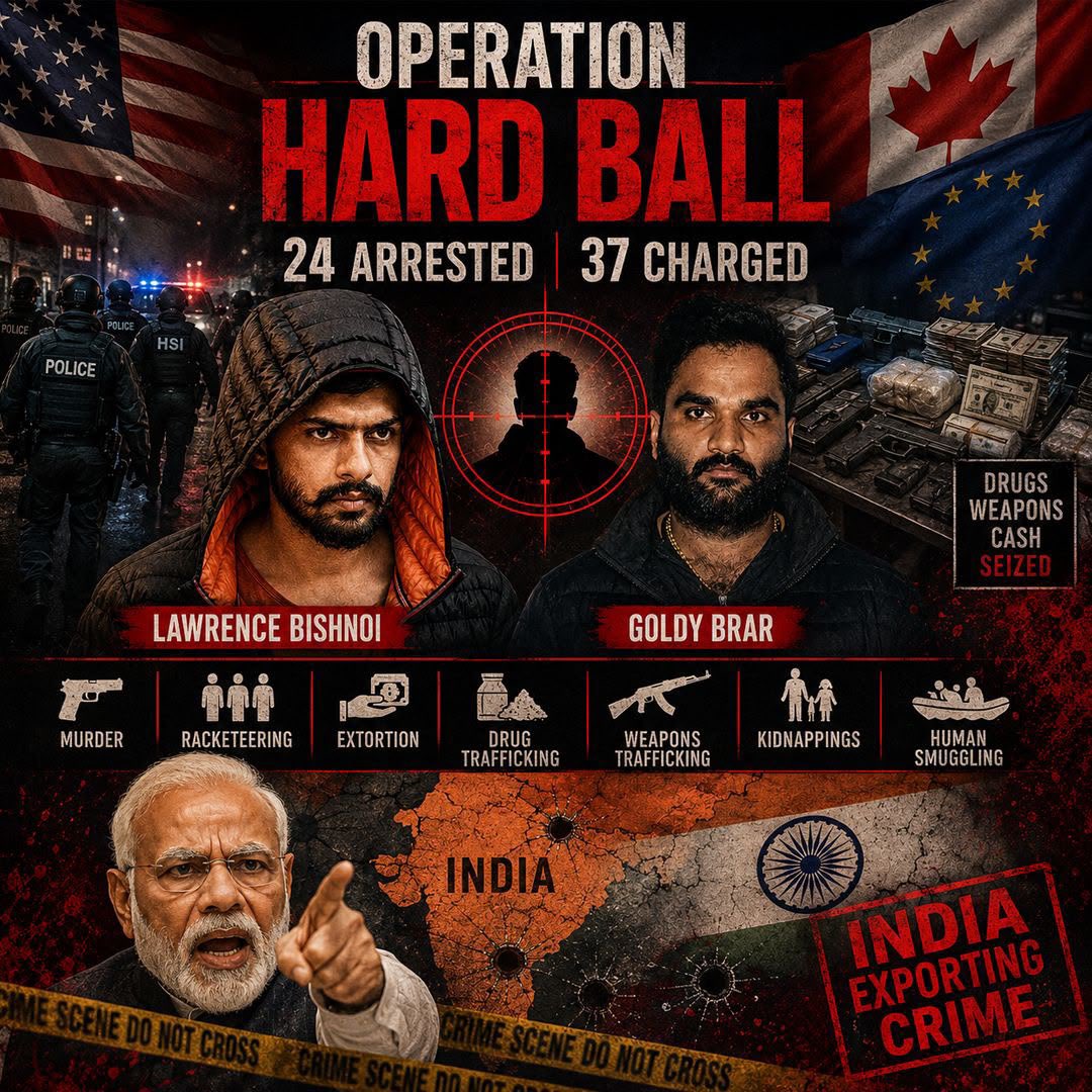 thrillflyyyy's tweet photo. 1,000 kg of cocaine seized. Dozens of warrants executed. Arrests across continents. Yet some still claim concerns about transnational crime networks linked to India are “exaggerated.”

#CriminalIndians https://t.co/grUJbj8RZA