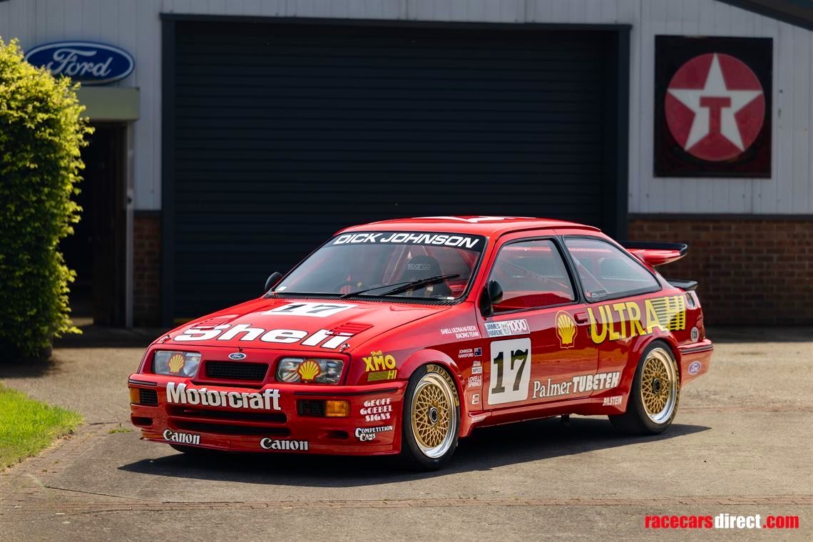 Thundersaloons's tweet photo. 🚨 For Sale: 1987 Ford Sierra RS500 Cosworth Group A Touring Car! 

DJR1 - The first of Dick Johnson's Sierra Cosworths, an iconic Australian Touring Car 🇦🇺 

Can be viewed at the Silverstone BRDC Classic on 24th July 🏁

£££ POA 

#RS500 | #BTCC 

(📸 https://t.co/SGOzcicDDg) https://t.co/L7E30JQ9Jg