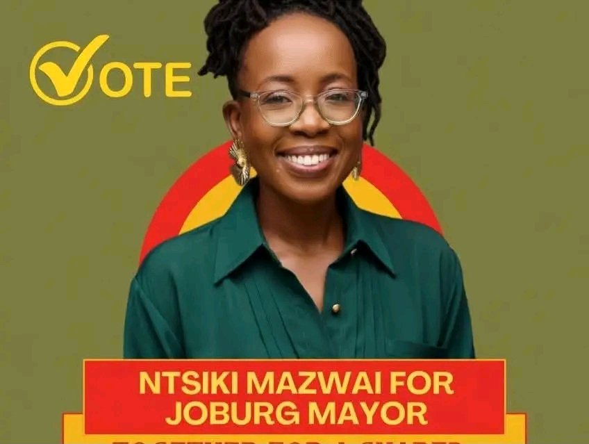 ThePPLiveSA's tweet photo. NEWS: Ntsiki Mazwai has entered the political arena. https://t.co/p45NvOBIJ8