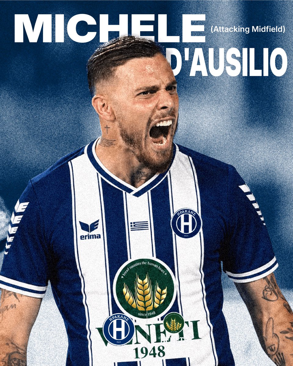 FC_Iraklis's tweet photo. 🔵⚪️ 𝐁𝐞𝐧𝐯𝐞𝐧𝐮𝐭𝐨, 𝐌𝐢𝐜𝐡𝐞𝐥𝐞! 🔵⚪️

Η ΠΑΕ ΗΡΑΚΛΗΣ ΦΟΥΡΝΟΙ ΒΕΝΕΤΗ ανακοινώνει την απόκτηση του Ιταλού ποδοσφαιριστή Michele D’Ausilio από την Avellino.

Γεννημένος στις 3 Σεπτεμβρίου 1999 στο Μιλάνο, ο D’Ausilio αγωνίζεται κυρίως ως επιτελικός μέσος, ενώ μπορεί να καλύψει με την ίδια ευχέρεια και τις θέσεις στα άκρα της μεσαίας γραμμής. Ξεκίνησε την επαγγελματική του πορεία από τις μικρότερες κατηγορίες της Ιταλίας, πριν καθιερωθεί στη Serie C με τις φανέλες των Arconatese, Giana Erminio και Audace Cerignola, πραγματοποιώντας στη συνέχεια το βήμα στην Avellino, με την οποία πανηγύρισε την άνοδο στη Serie B. 

Michele, καλώς ήρθες στον ΗΡΑΚΛΗ!

Σου ευχόμαστε υγεία και κάθε επιτυχία με τη φανέλα της ομάδας μας.

#IraklisFC #MicheleDAusilio #AttackingMidfield @Super_League_GR