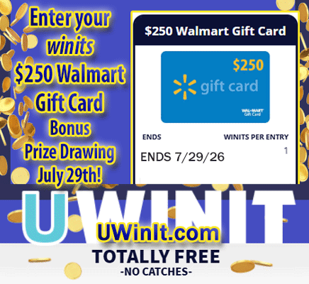 UWinItSweeps's tweet photo. Visit the Vault to enter your "winits" for the chance to #win a $250 Walmart Gift Card!🎁

😎If you enter, you can Win It!
👉 https://t.co/TeH6hJTV3G
🆓 Totally 💯 FREE! No catches! https://t.co/3kSGrWBjvM