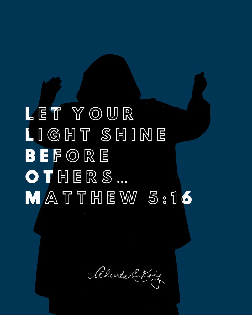 AlvedaCKing's tweet photo. Let your light shine, not for applause, but so others may see your good works and glorify your Father in heaven.

A faithful life should always point beyond itself to Jesus. https://t.co/owWCQAveB3