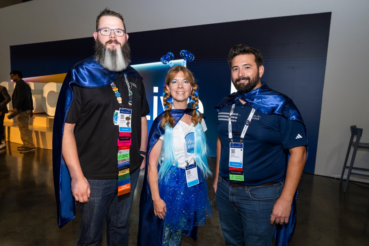 CiscoLive's tweet photo. Throwback to our Cape Contest winners of #CiscoLive 2026! They absolutely understood the assignment this year and deserve another round of applause 👏 https://t.co/Z9YQ3N5lT5