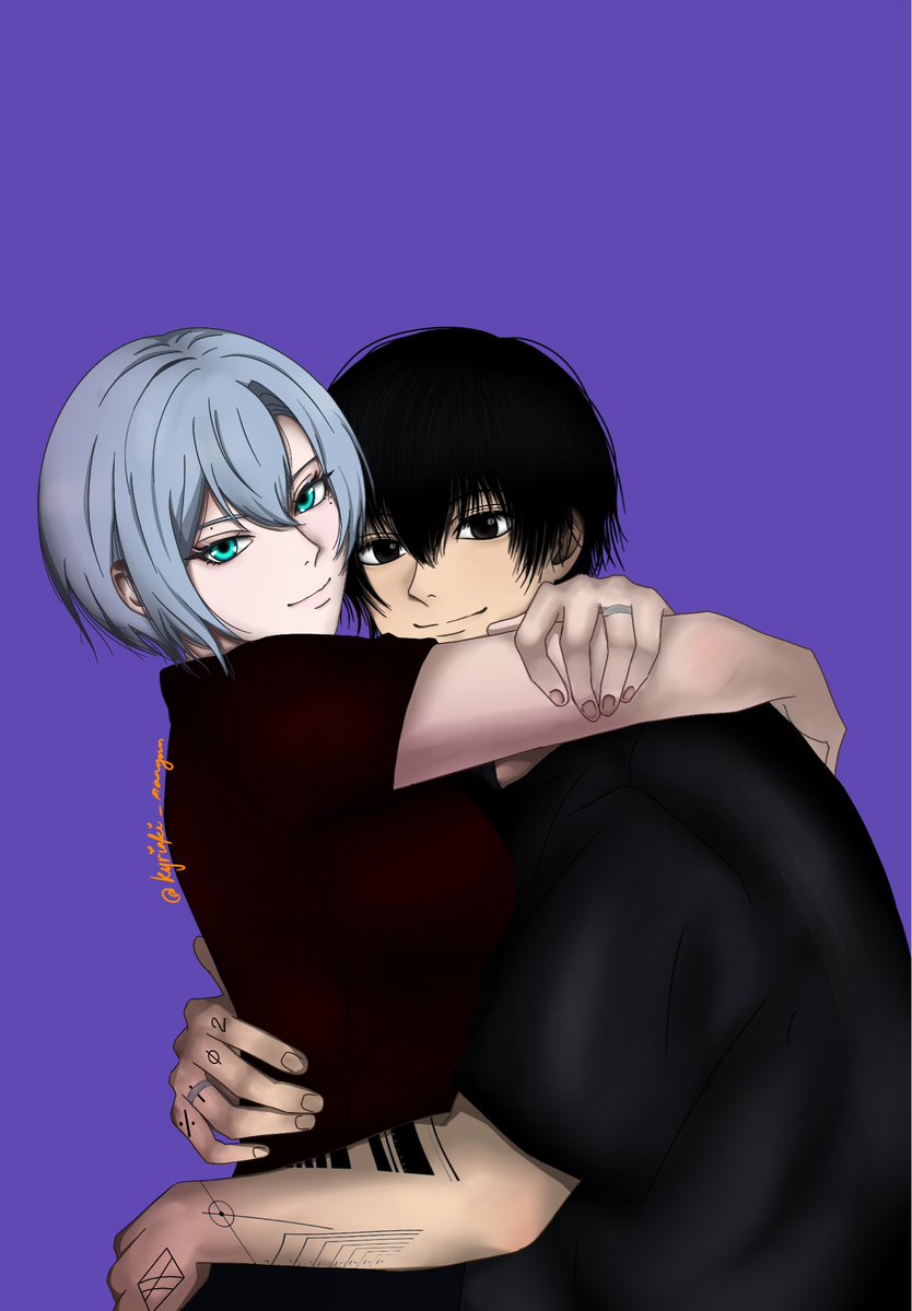 kyriaki_nanyun's tweet photo. Here’s my ‘Birthday fanart’ as tribute + with my oc 🩵

Nagumo day~! 🩵🎀🎲

YOICHIIIIIIIII —!!!!!! love…love💓

#nagumo #sakamotodays #digitalartㅤㅤㅤㅤ https://t.co/KuuC45Sitw
