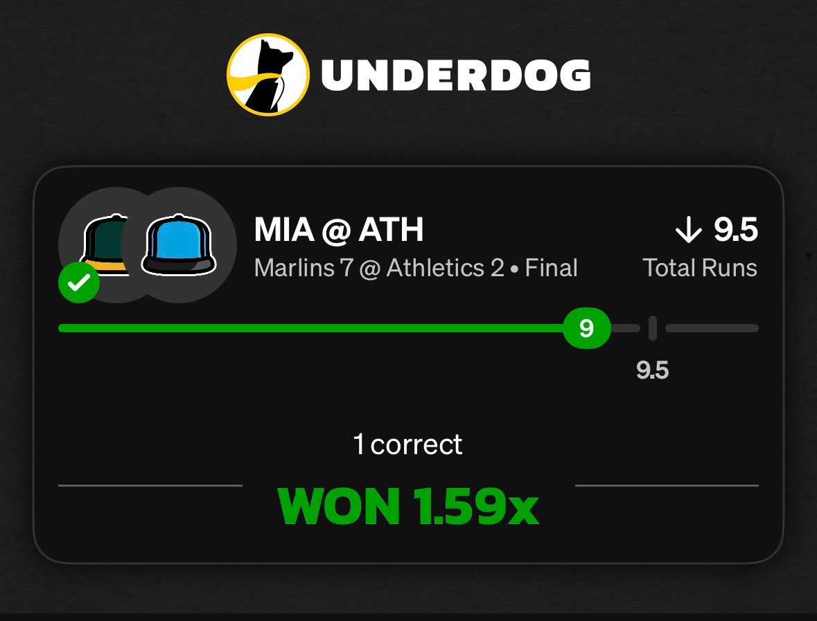 DareParlays's tweet photo. 💰 ✅
#GamblingX #moneylines #UnderdogFantasy #prizepicks https://t.co/h9tuVdSvWW
