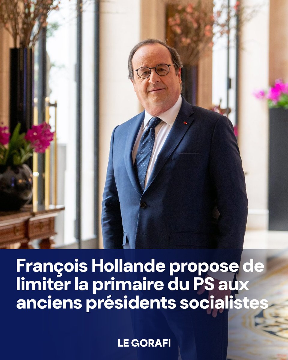 le_gorafi's tweet photo. François Hollande propose de limiter la primaire du PS aux anciens présidents socialistes https://t.co/dCUtaObWM9