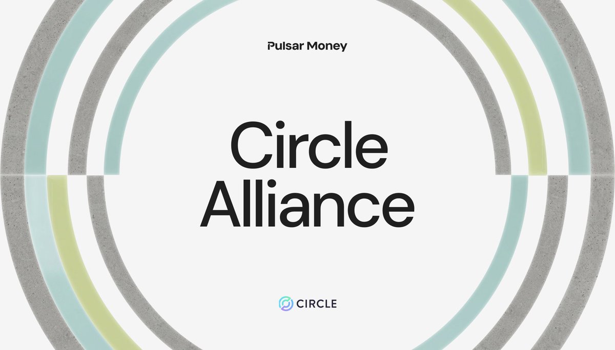PulsarMoneyApp's tweet photo. Proud to announce Pulsar has joined the @Circle Alliance Program.

It's a global network of companies building toward the same thing we are: financial access for billions who don't have it today.

Onchain finance is coming faster than you think. 
Get early access now. https://t.co/tHGQ9nvZxQ