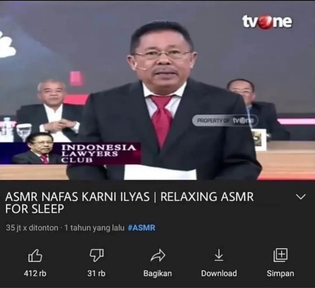 cringeberat's tweet photo. Nafas Karni Ilyas sudah berhasil mengantar 35jt orang tidur https://t.co/1xXm6np7tT