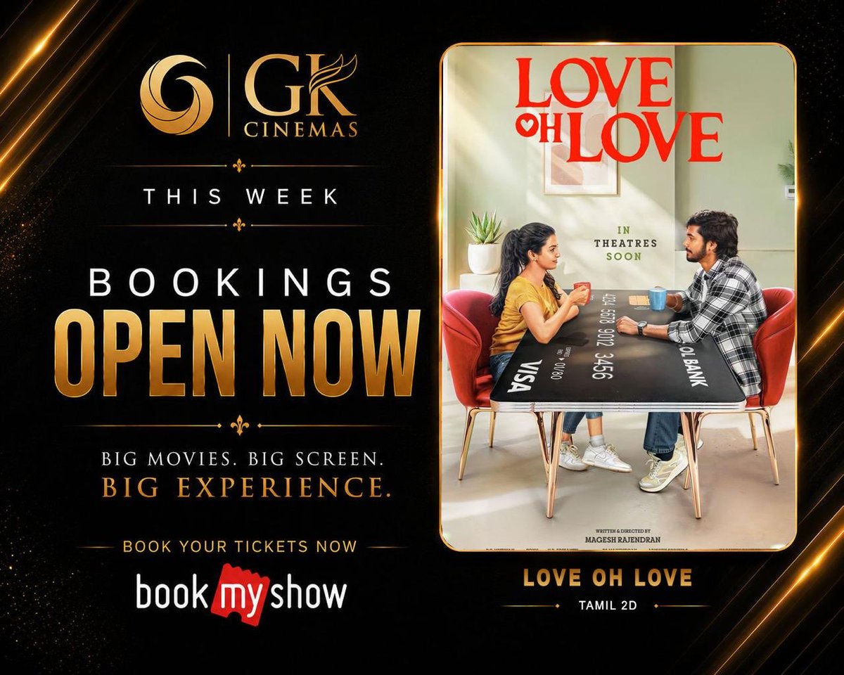 GKcinemas's tweet photo. #LoveOhLove bookings now open at #GK .. https://t.co/XF7JgQVGQl