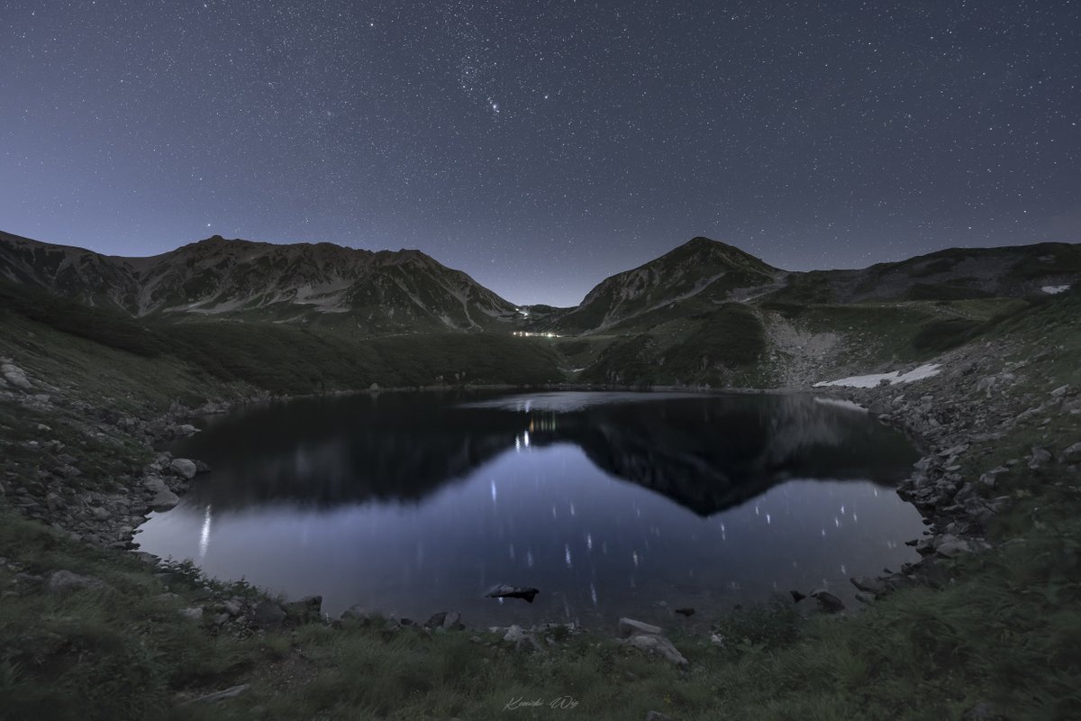 Kenichi_Wiz_'s tweet photo. 星���る夜のみくりが池 - 立山、富山 - https://t.co/jwYMWWkxLi