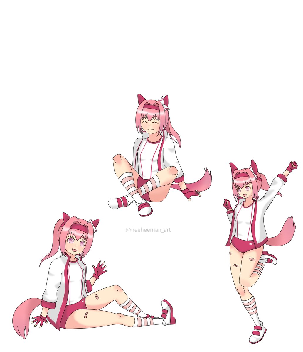 heeheeman_art's tweet photo. Drawing my daughter in different poses: part 3
#Umamusume #HaruUrara #UmamusumeFanart https://t.co/72G0JaBg67