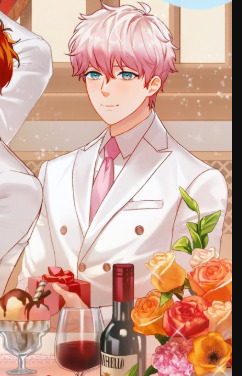saeranerine's tweet photo. Just noticed Saeran is holding a gift? Is it for MC?😳 Also it's cute how it seems he chose ice cream for himself to enjoy <33 https://t.co/Kxc9E4FpGM