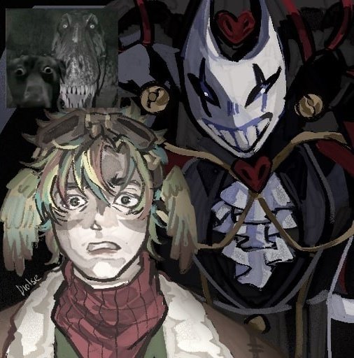 diolse_oid's tweet photo. I had to draw this picture after watching "l got hunted by Minecraft's deadliest players". 
#clownpierce #parrotx2 #UUsmp https://t.co/sm6Cif4FWD