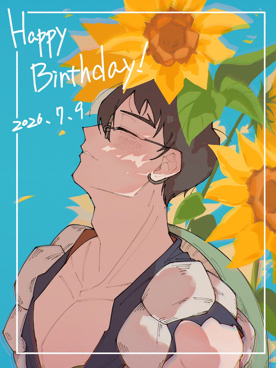 hayate_0709k's tweet photo. お誕生日おめでとう🎉
今年はdcstのアニメも終わり、バトクラのサ終が決まりで……
本当、何も手につかないですよ…
無事に完成できて良かったです☺️
真面目で堅物で、銀狼といる時はお兄ちゃんって顔してて、可愛くて…そんな金狼が大好きだよ！
#金狼生誕祭2026 https://t.co/9b7Hr6ZlyS