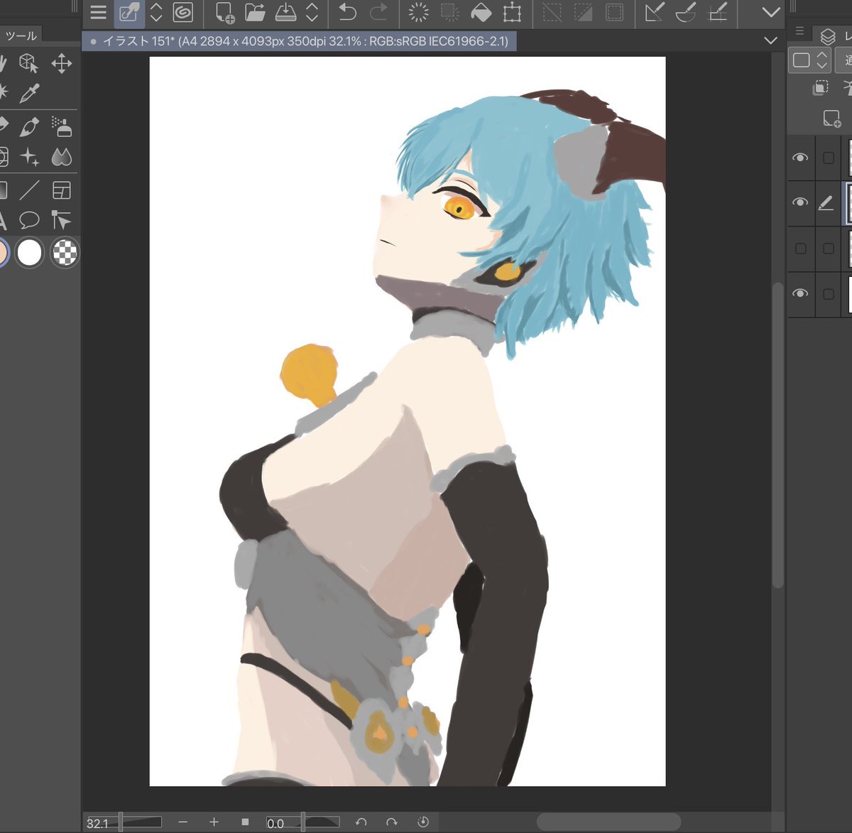 Amagitune_4902's tweet photo. 絵を描かなさすぎて斜め顔が描けないので戒めの投稿 https://t.co/FbMANokeQd