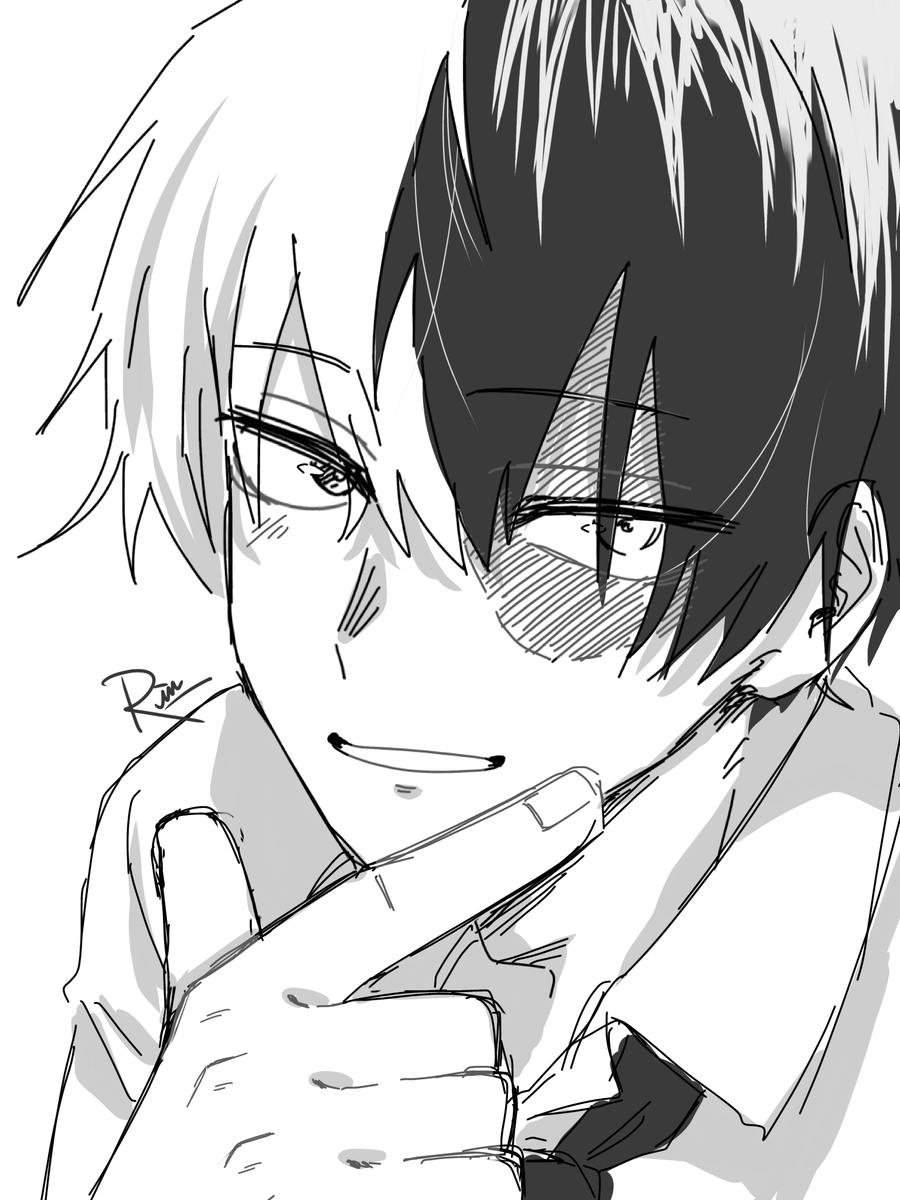 Rin176_'s tweet photo. キメ顔轟🍰 #ヒロアカ #イラストㅤㅤㅤ https://t.co/HFzLerl994