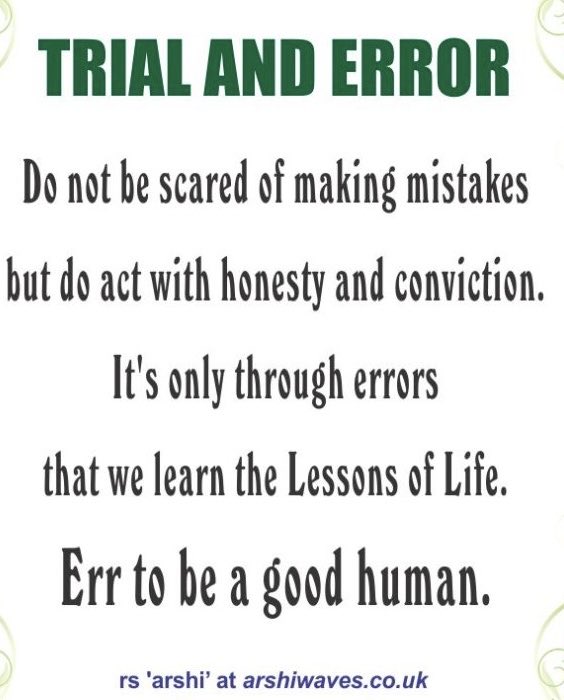 arshiwaves07's tweet photo. To err is human. Reflect &amp; learn from errors. #ATQ https://t.co/Zvj3uCgypz