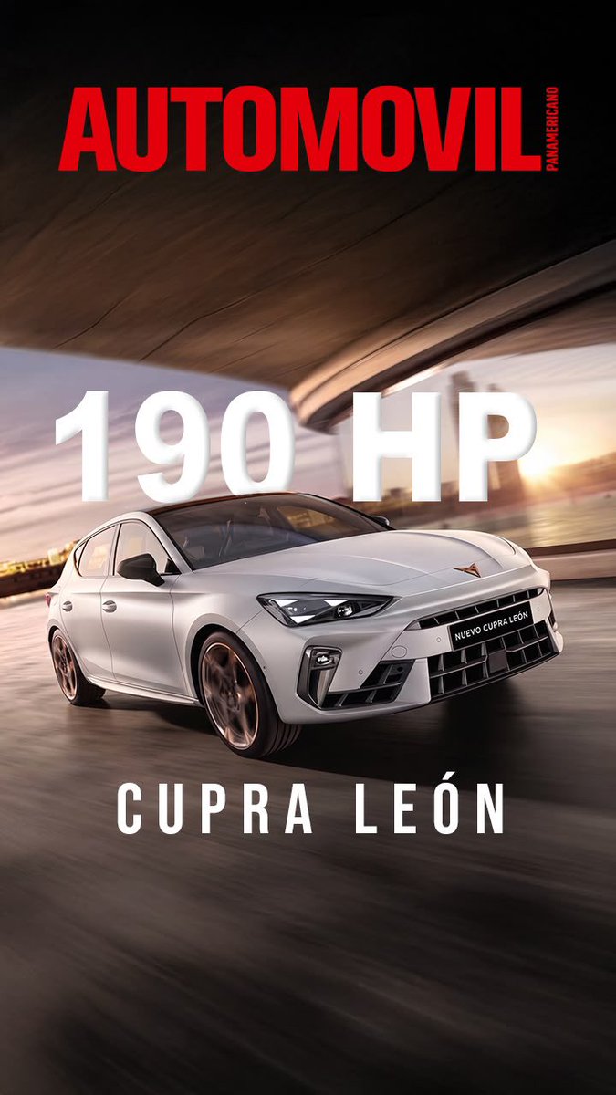 AutomovilMex's tweet photo. No necesita gritar para tener presencia. ⚡️
El CUPRA León 190 HP combina diseño afilado, un interior muy bien resuelto y un 2.0 turbo con el carácter justo para el día a día.
¿Te gusta más por fuera o por dentro?
#CUPRALeon #CUPRA #hothatch #automovilpanamericano #CarCulture #PruebaDeManejo
