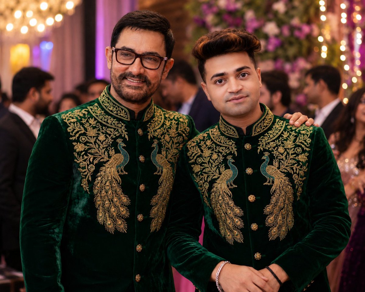 ZeeshanStyle's tweet photo. Congratulations 🎉 Mr #AmirKhan 👏 for New Marriage 🎇 #zeeshanstyle https://t.co/P8BY8ODtLq