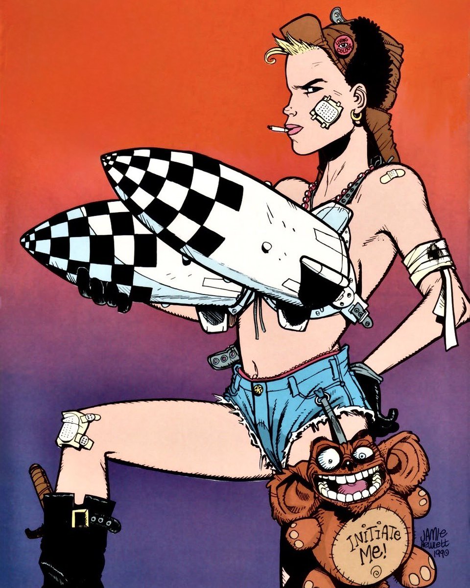 HeavyMetalInk's tweet photo. Tank Girl art by Jamie Hewlett 🪖 @JamieHewlett https://t.co/NN7J0OqUUT
