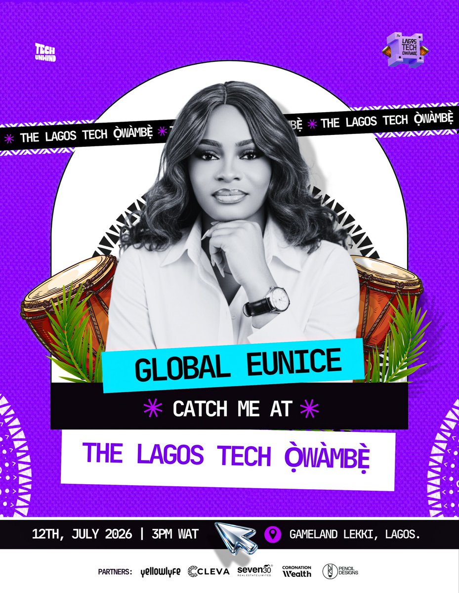 techunwindng's tweet photo. The room is filling up!

From creators to tech professionals and enthusiasts, the Tech community is ready to UNWIND.

Swipe through to see who’s already in, for The Lagos Tech Owambe.
@victoire_mahoun 
@globaleuniceeze 
@thearikesamuel 

Secure your spot now. link in our bio. https://t.co/GKEfv4f8r9