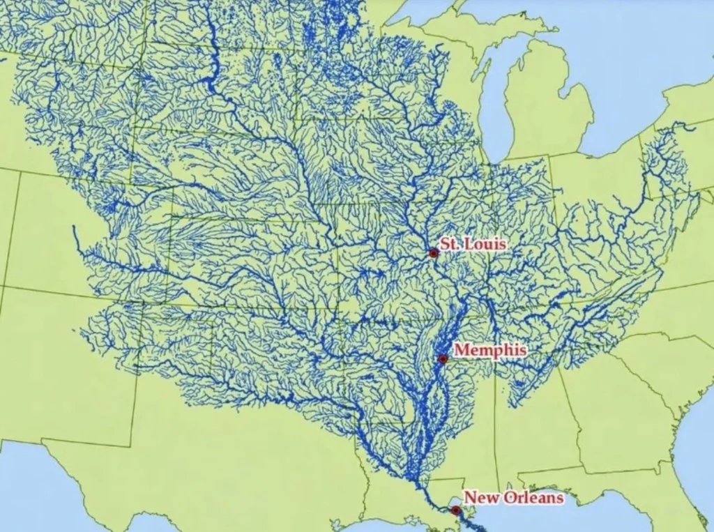 The Mississippi River System The Mississippi River Basin is one of the