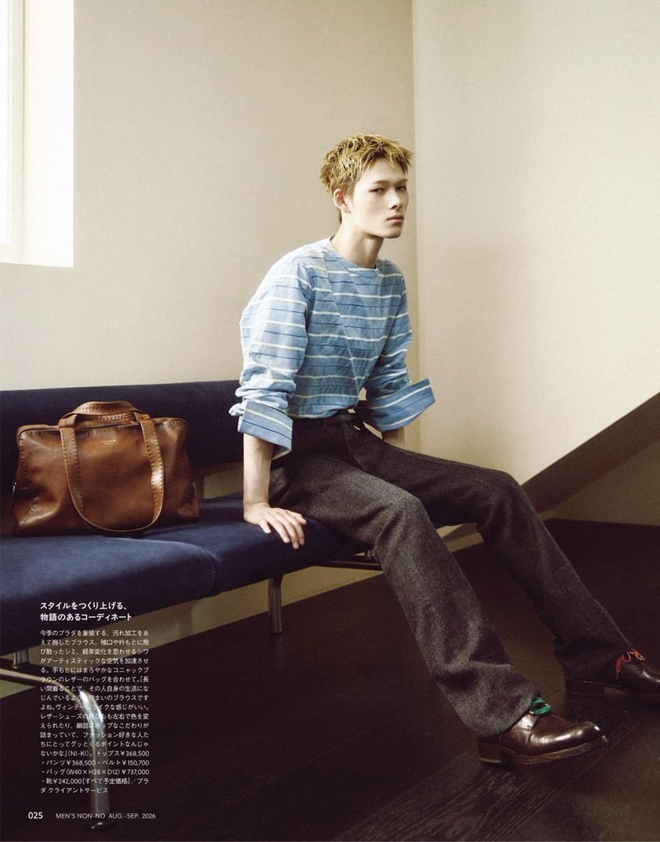 about__enhypen's tweet photo. NI-KI for Men's Non-No Magazine https://t.co/qrrVMibIAW