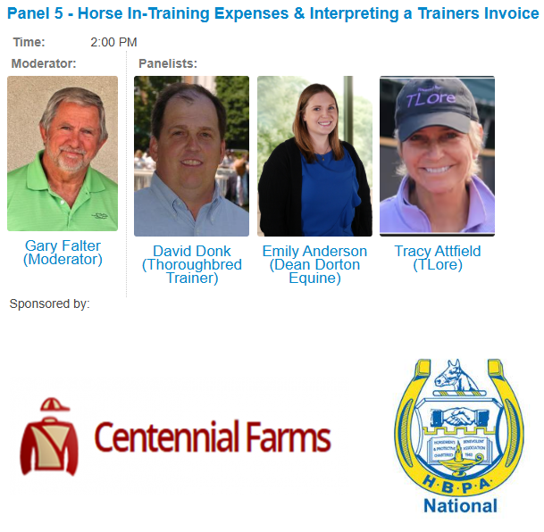 OwnerView's tweet photo. Our webinar on Tuesday explored racehorse training expenses: https://t.co/eN0taxiUNC 
Thank you panel sponsors @Centennial_Farm and @nationalhbpa! 
And to @westpointtbred, @keeneland, @DeanDorton, @BessemerTrust, @TOBAhorses, and @jockeyclub https://t.co/hbh6pj3VJl