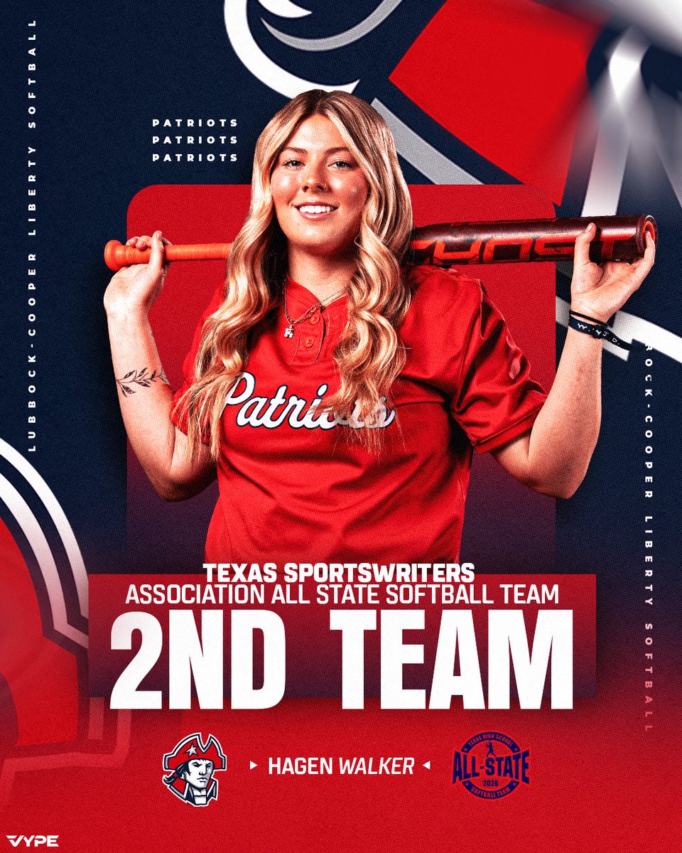 LibertySB_LCP's tweet photo. Congratulations to Hagen Walker on being selected for the Texas Sportswriters Association All-State 2nd Team for Class 4A! 

#TakePride https://t.co/fu6LeY31K3