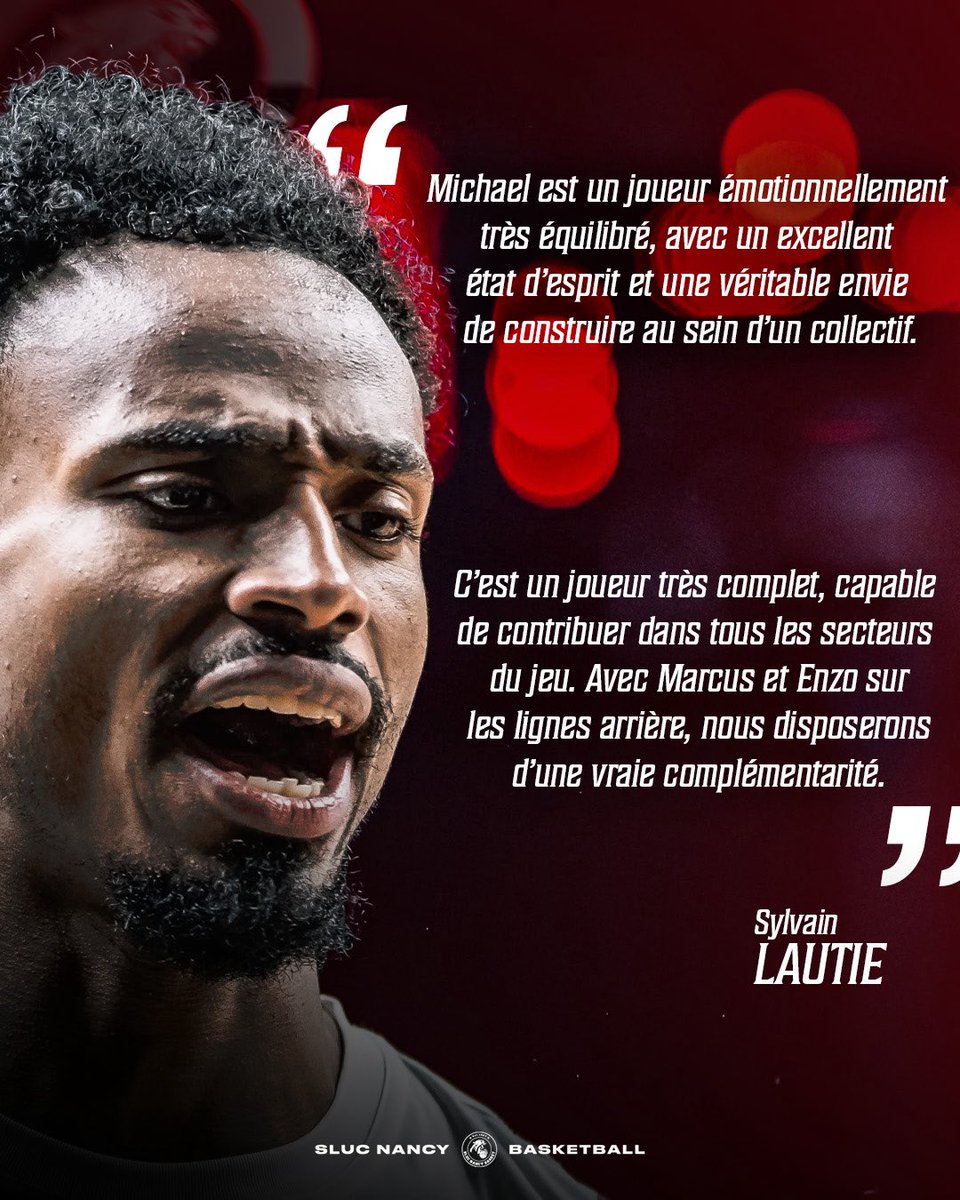 SLUCbasketNancy's tweet photo. 𝗟𝗲 𝗿𝗼𝘀𝘁𝗲𝗿 𝟮𝟲-𝟮𝟳 𝗽𝗿𝗲𝗻𝗱 𝗳𝗼𝗿𝗺𝗲 ✨
🗞️ Retrouvez le communiqué complet concernant l’arrivée de Michael WEATHERS : https://t.co/l4ZbadFFzb
#GoSLUC https://t.co/wf6TBxGXDT