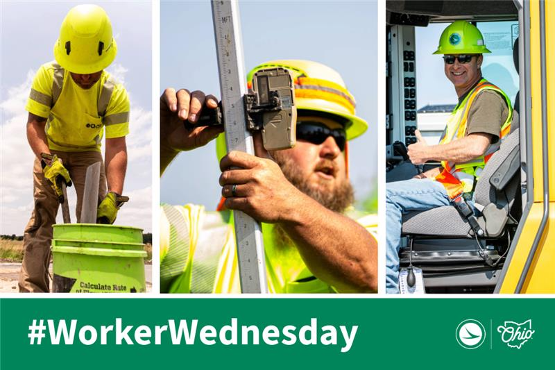 ODOT_Columbus's tweet photo. Each Highway Technician on our crews plays their part in keeping Ohio’s roads safe and operational every day.

Help keep them safe as well. When you see them at work, remember to move over and slow down. #WorkerWednesday https://t.co/C26MwKLIZH