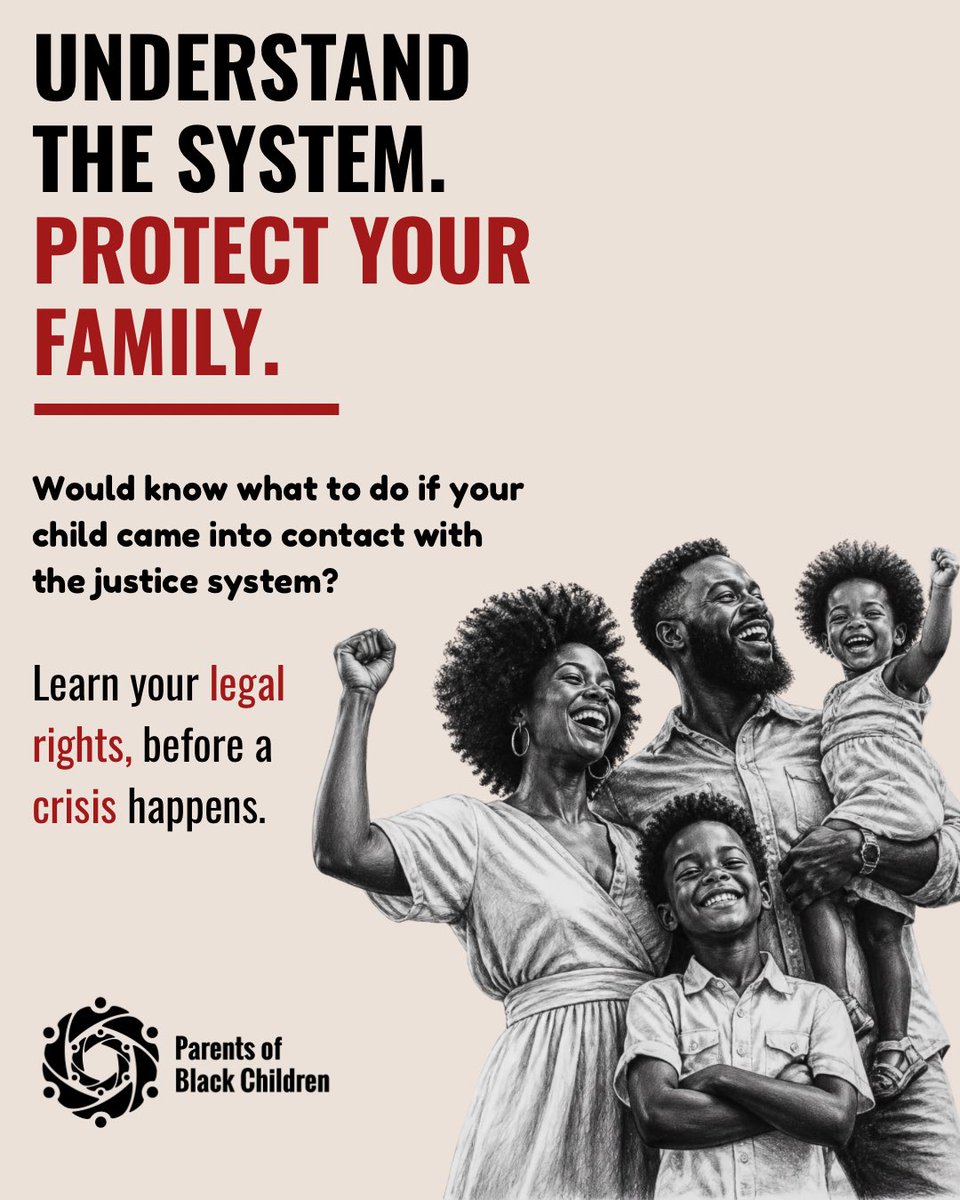 PoBCAdvocate's tweet photo. Here is the first caption, Knowledge is power. 

Join us for a free virtual workshop and learn the legal rights every Black family should know—before a crisis happens. Register today. Link in bio. #toronto 

https://t.co/ysZ0H2H7p8 https://t.co/3upLYAVru9