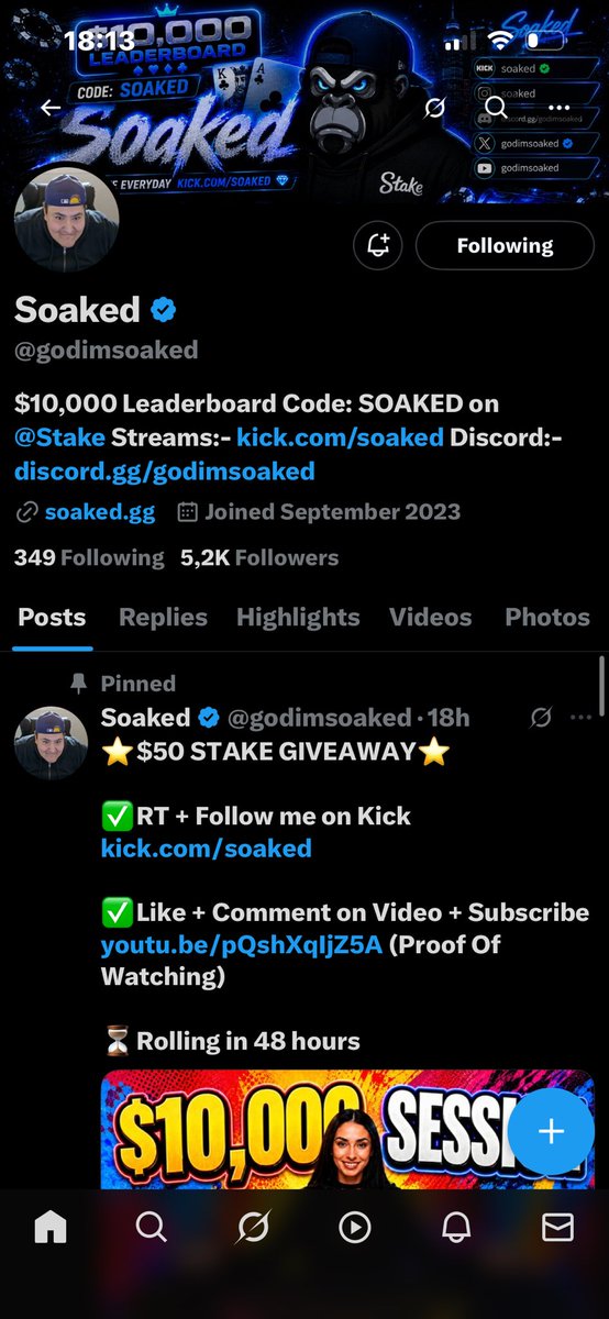 blenndar's tweet photo. @godimsoaked @WaterOnKick Stake id: Blendar30 https://t.co/Yktd0KyTjD