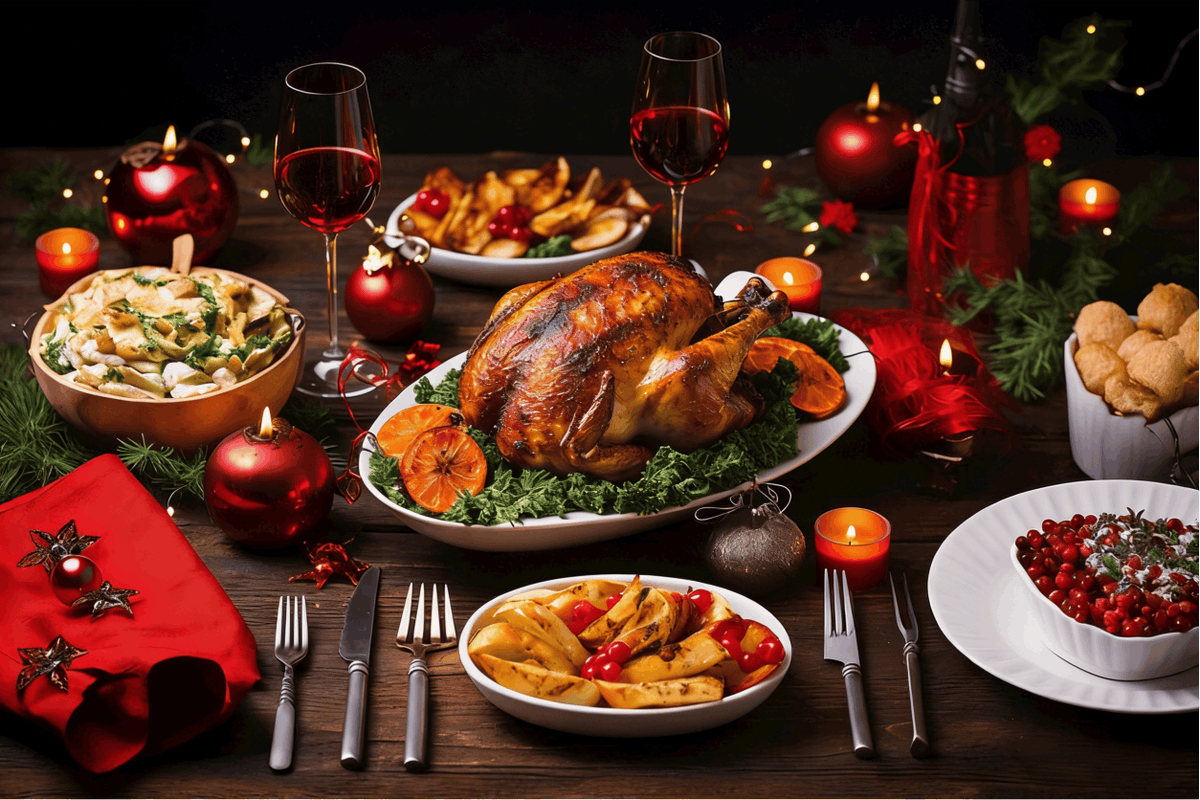 8_dyul's tweet photo. Holiday Feast Alert! Roasted turkey with cranberry glaze, buttery mashed potatoes u0026 spiced pumpkin pie—your cozy holiday dinner fix is here! Order now before slots fill up! https://t.co/tZEQeLPJig