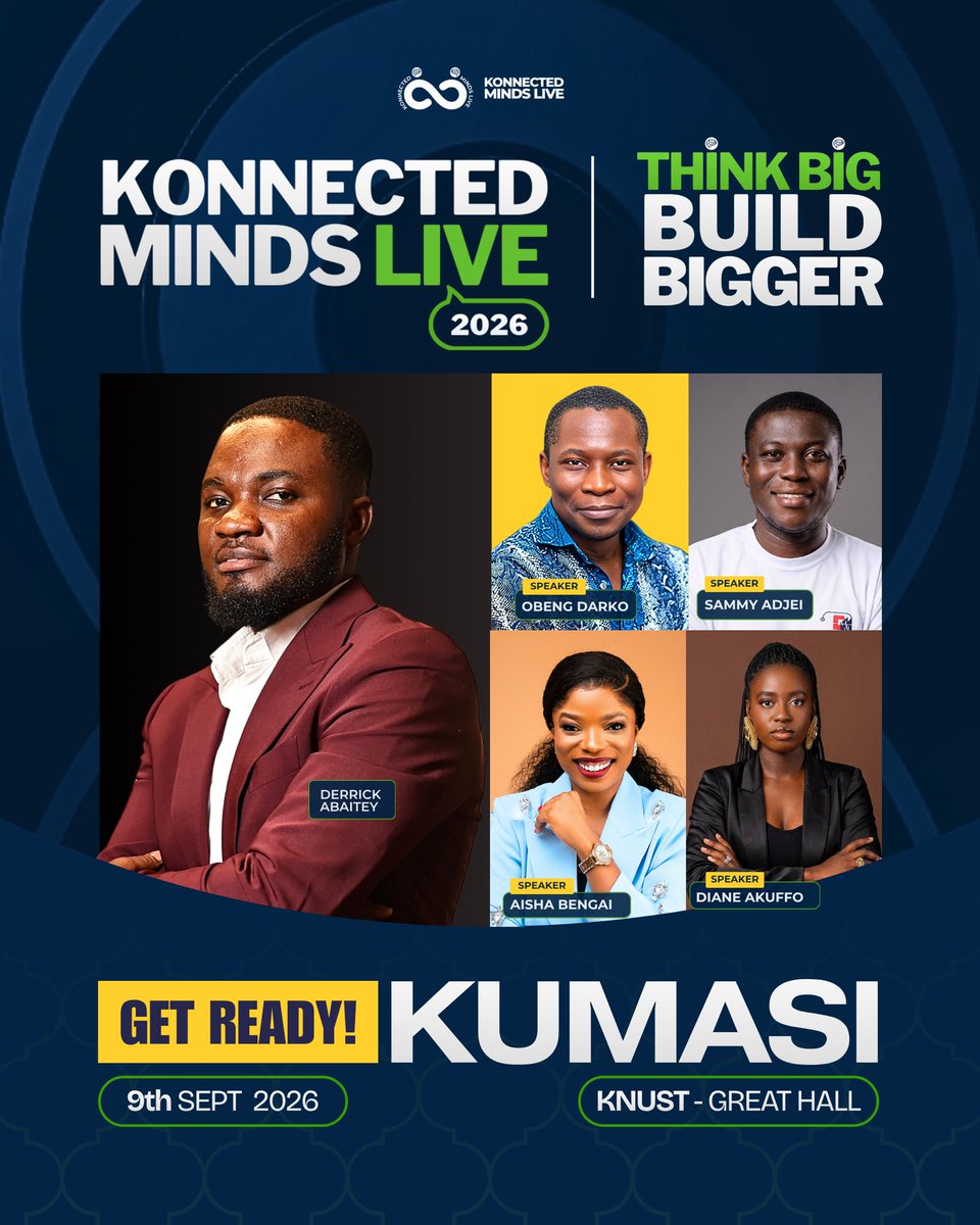 DerrickAbaitey's tweet photo. Konnected Minds Live - Kumasi 🤗

Check the comments https://t.co/5ebvsY6eHN