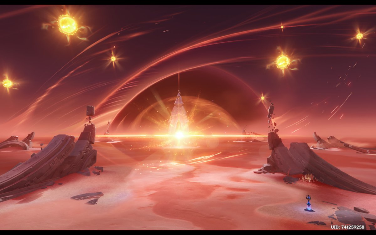 HikaAki's tweet photo. If there's one thing where Genshin definitely stands out as a game, it's truly in World Quests.

The amount of efforts they've been putting into these quests, with unique environments, music, and fantastic lore, making these places highly meaningful, is just mind-blowing. https://t.co/i0ma1riHLk
