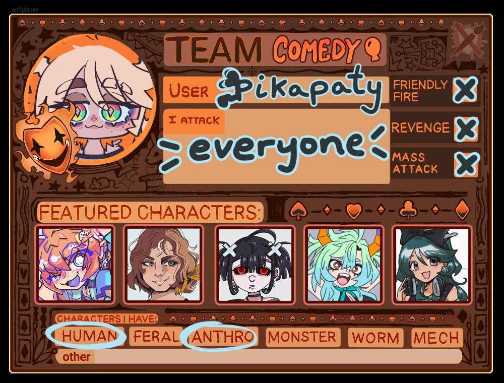 pikapaty's tweet photo. MÁS ARTFIGHT VAMOS CON LAS VENGANZAS 
#artfight #teamcomedy #VtuberES #Vtuber  #PequenaGranComunidad #endirecto
↓↓ https://t.co/QatP8wdghr