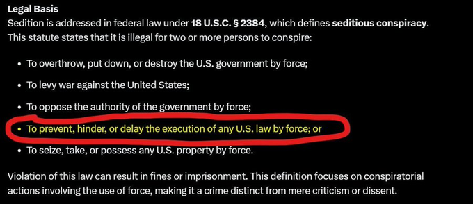 MadBison66's tweet photo. @MrAndyNgo How is this not Sedition? https://t.co/m7l0js5dX9