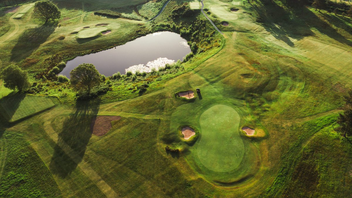delameregolf's tweet photo. A look at our sixth and sixteenth from above. Playing at vastly different lengths, these par 3s are all about controlling distance. The sixth plays downhill, while the sixteenth appears much longer on the card than it actually plays. https://t.co/Vi1pXzYBSL
